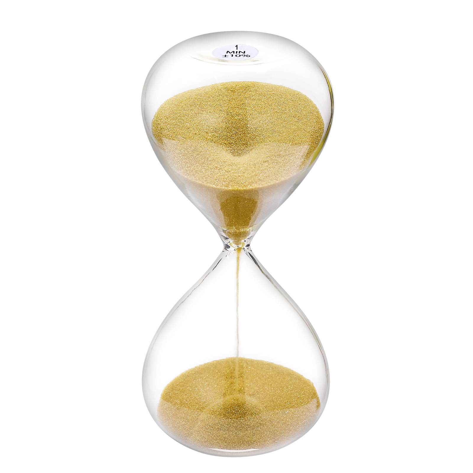 Timer 1 Minute Hourglass Gold Sand Watch 1 Min 5.1 Inch Sand Clock One Minute Ho