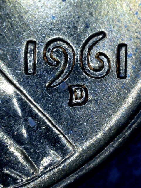 Gem BU 1961-D 1c Lincoln Memorial Cent RPM 1MM-059 Coppercoins