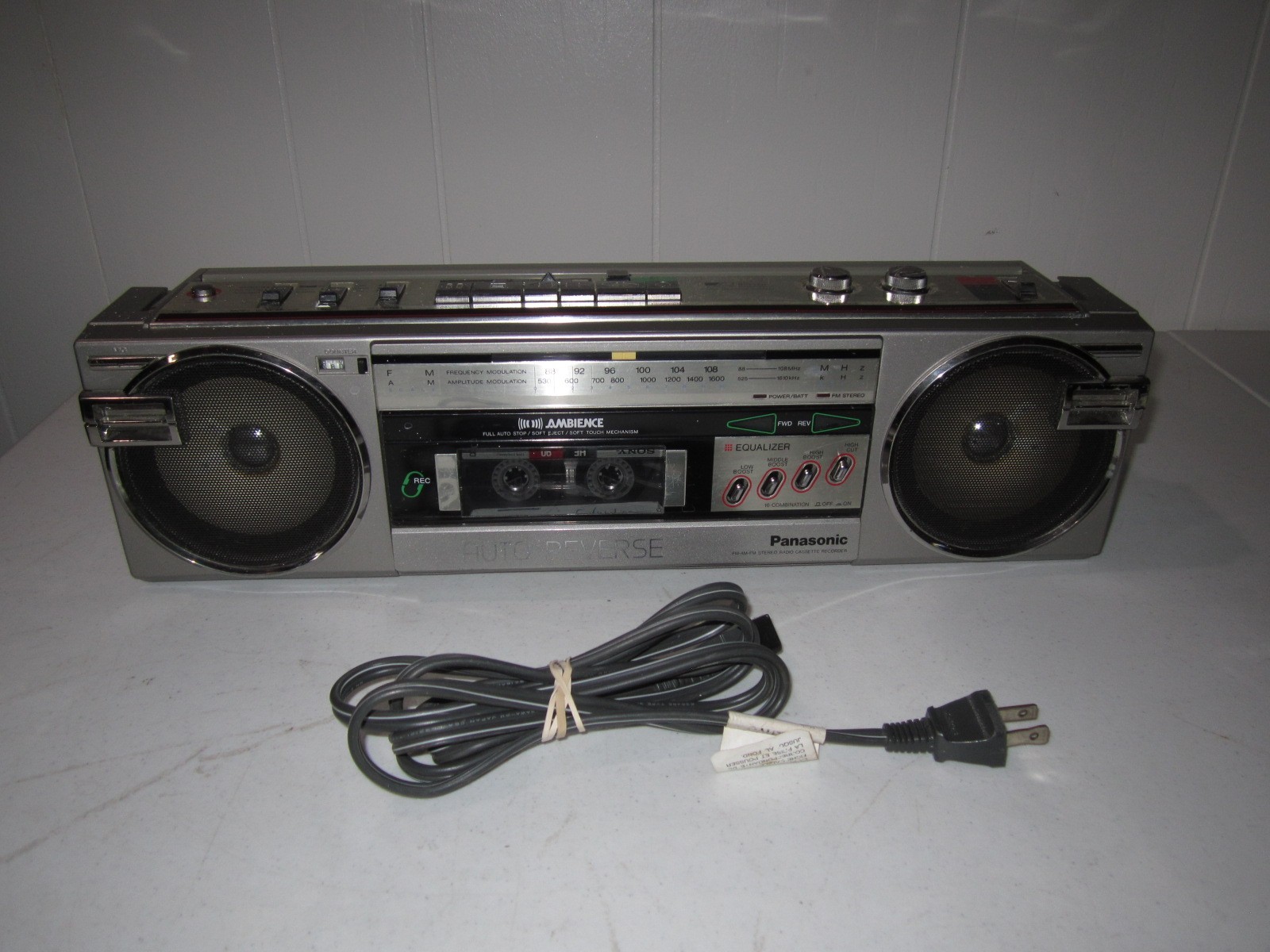 PANASONIC RX-F9 AM-FM Stereo Radio Cassette Recorder Boombox RADIO ONLY!