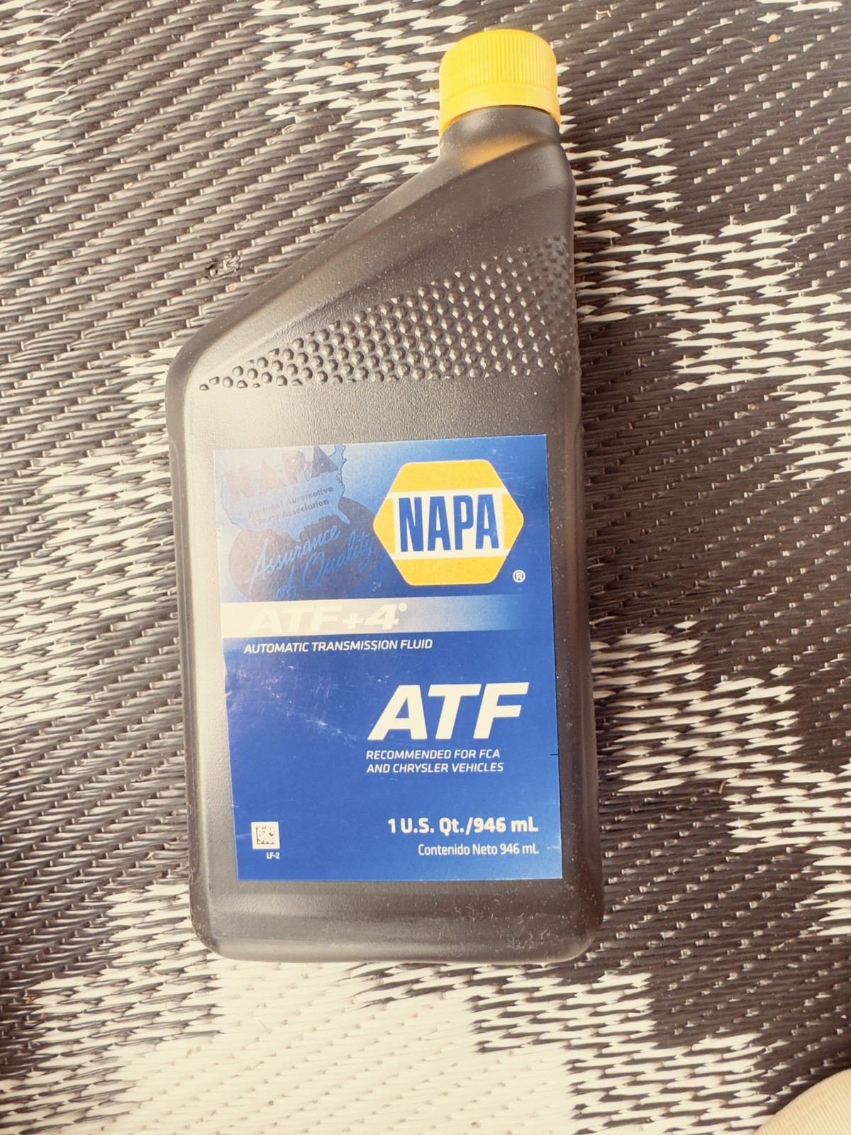 Lot of 2 :1-Quart NAPA ATF+4 Chrysler Automatic Transmission Fluid 75-206