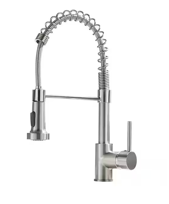 K-A2001N 1-Handle Pull Down Sprayer Kitchen Faucet Brushed Nickel OPEN BOX