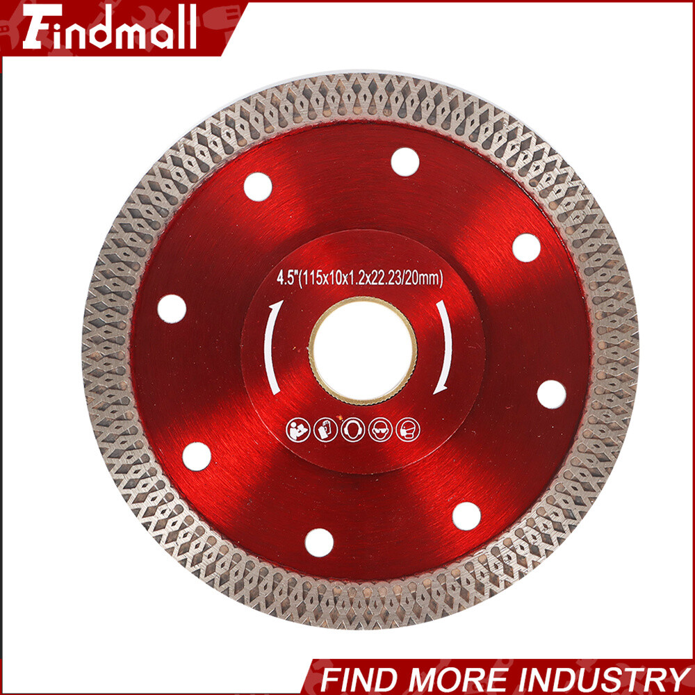 Findmall 2Pack 4.5" Diamond Porcelain Saw Blade Super Thin Ceramic Cutting Discs