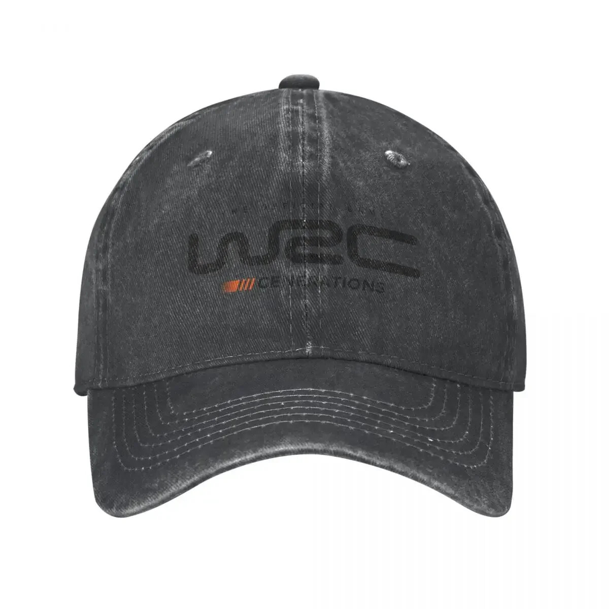 Vintage WRC Rally Championship Distressed Denim Snapback Cap for & Wo