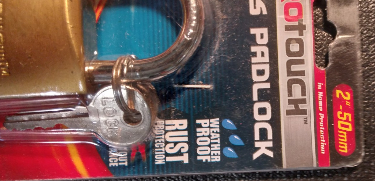 PRO TOUCH 2IN.BRASS PADLOCK NEW