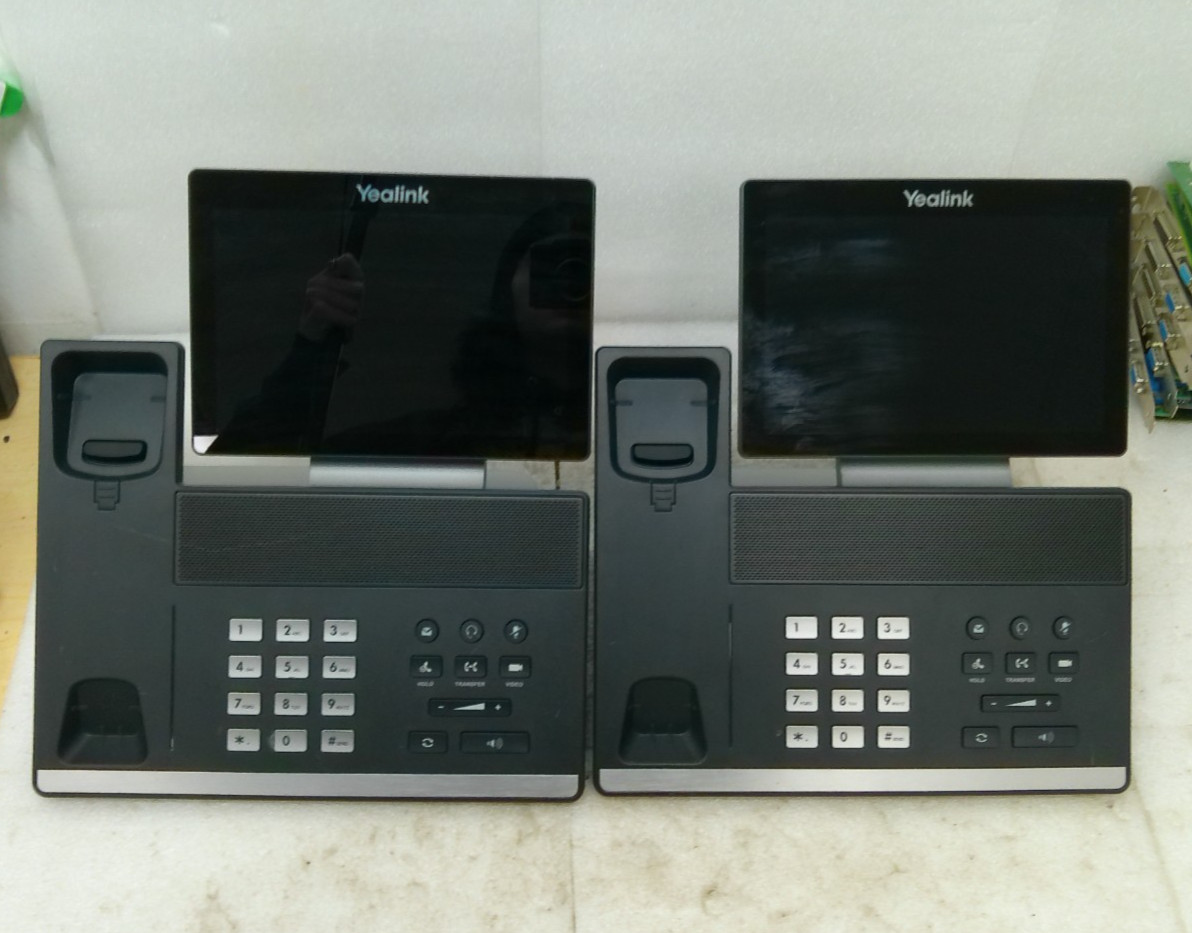 Lot of 2 - Yealink VP59 Video Phone NO HEADSET OR AC ADAPTER