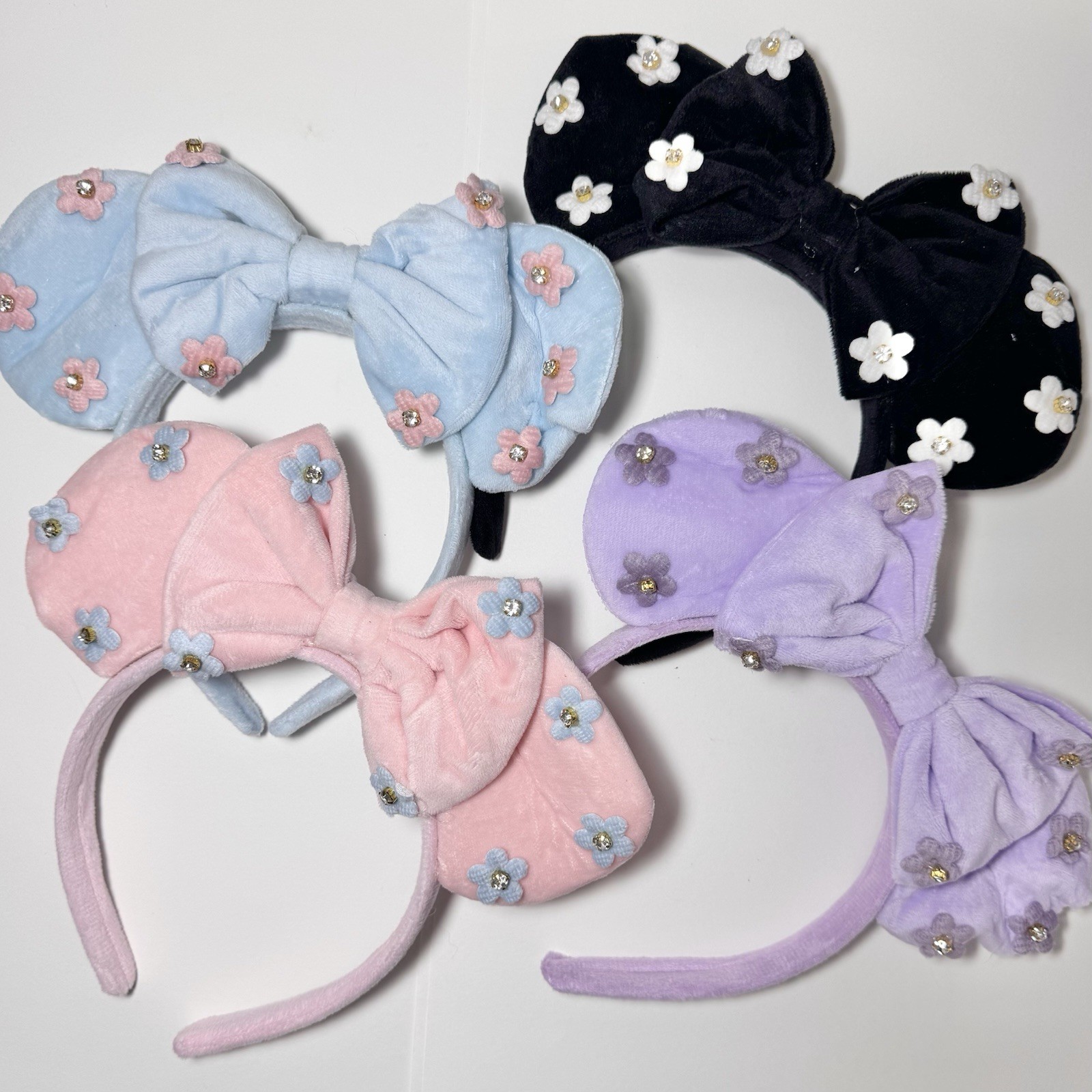 Adult-size, Mouse ear headbands, set of 4, Lolita party or Grease slumber party