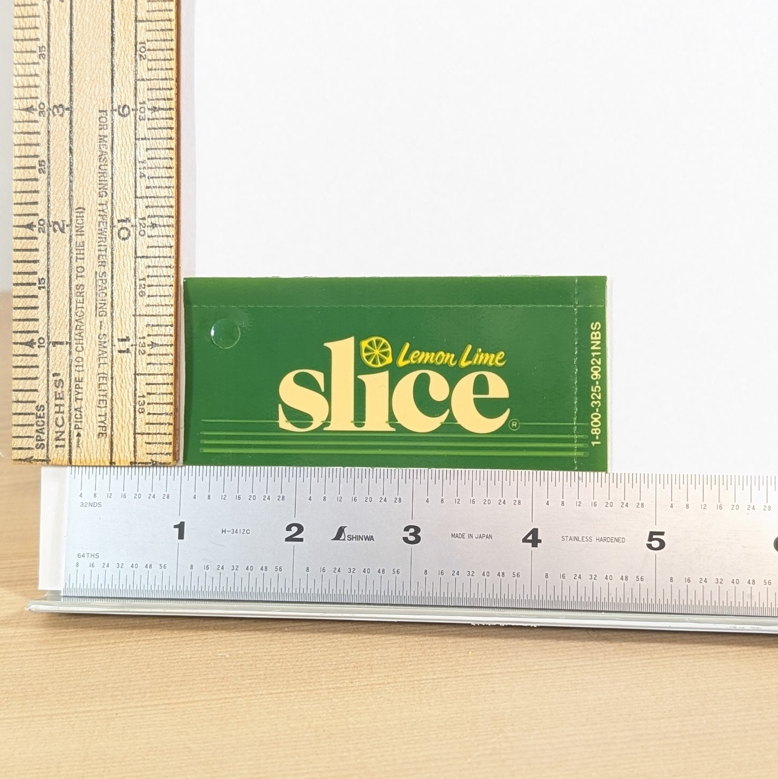 Slice lemon lime vintage NOS Soda Vending Machine Flavor Strip