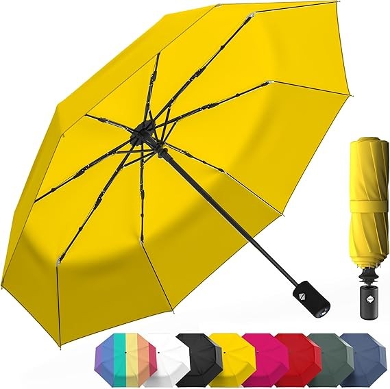 Strongest Windproof Travel Umbrella (Compact, Superior & Beautiful), Small St...