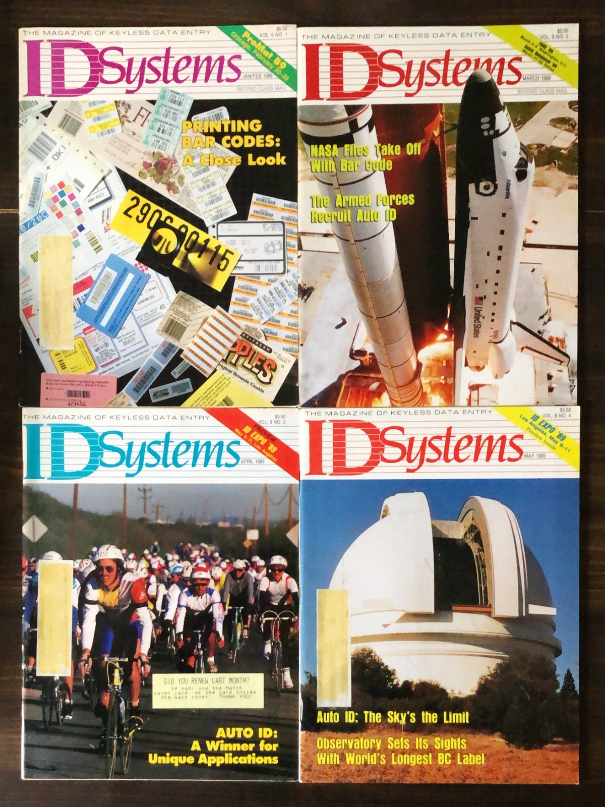ID Systems Magazine 1989, Lot 0f 9