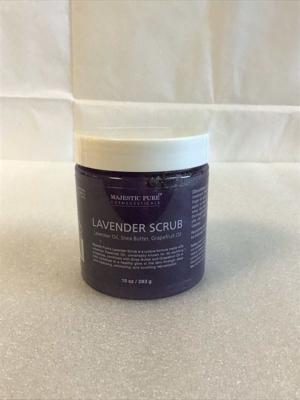 Majestic Pure Cosmeceuticals Lavender Scrub  10oz - New