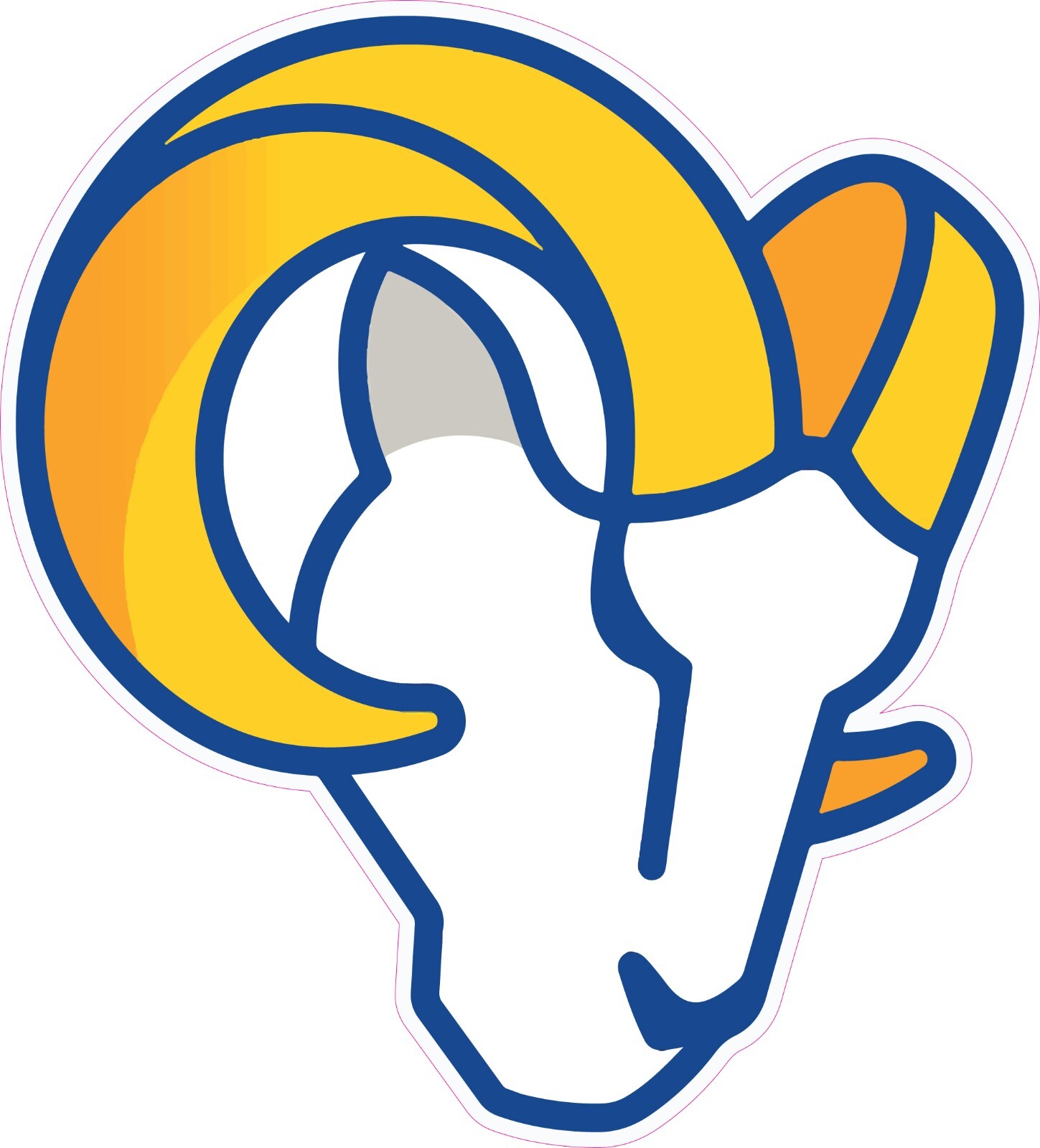 (NOT A PATCH) Los Angeles Rams Football HTV Heat Transfer Vinyl Iron On