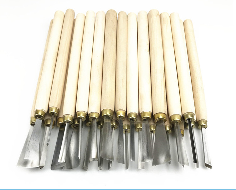 Handmade Wood Carving Tool White Steel Carving Knife 26 pieces