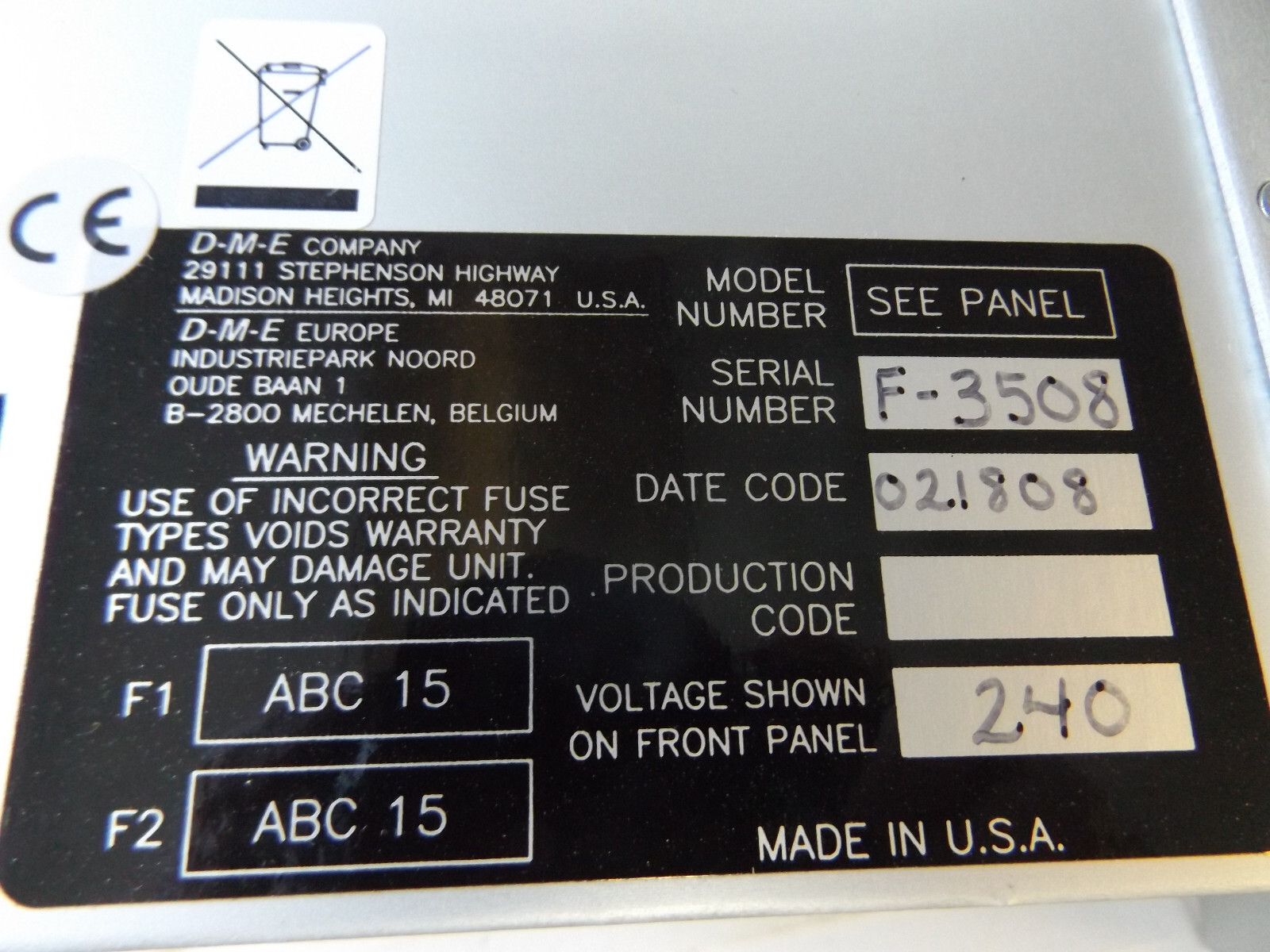 WHOLESALE DME SMART SERIES CSS-15-02 TEMPERATURE CONTROL MODULE