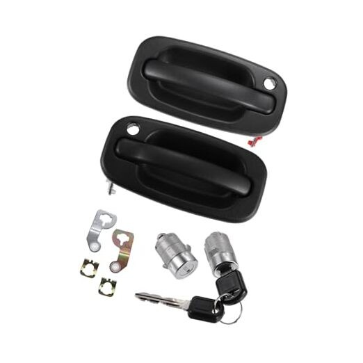 No.15298924 Exterior Front Door Handle with Door Lock Cylinder W/Key for Chevy