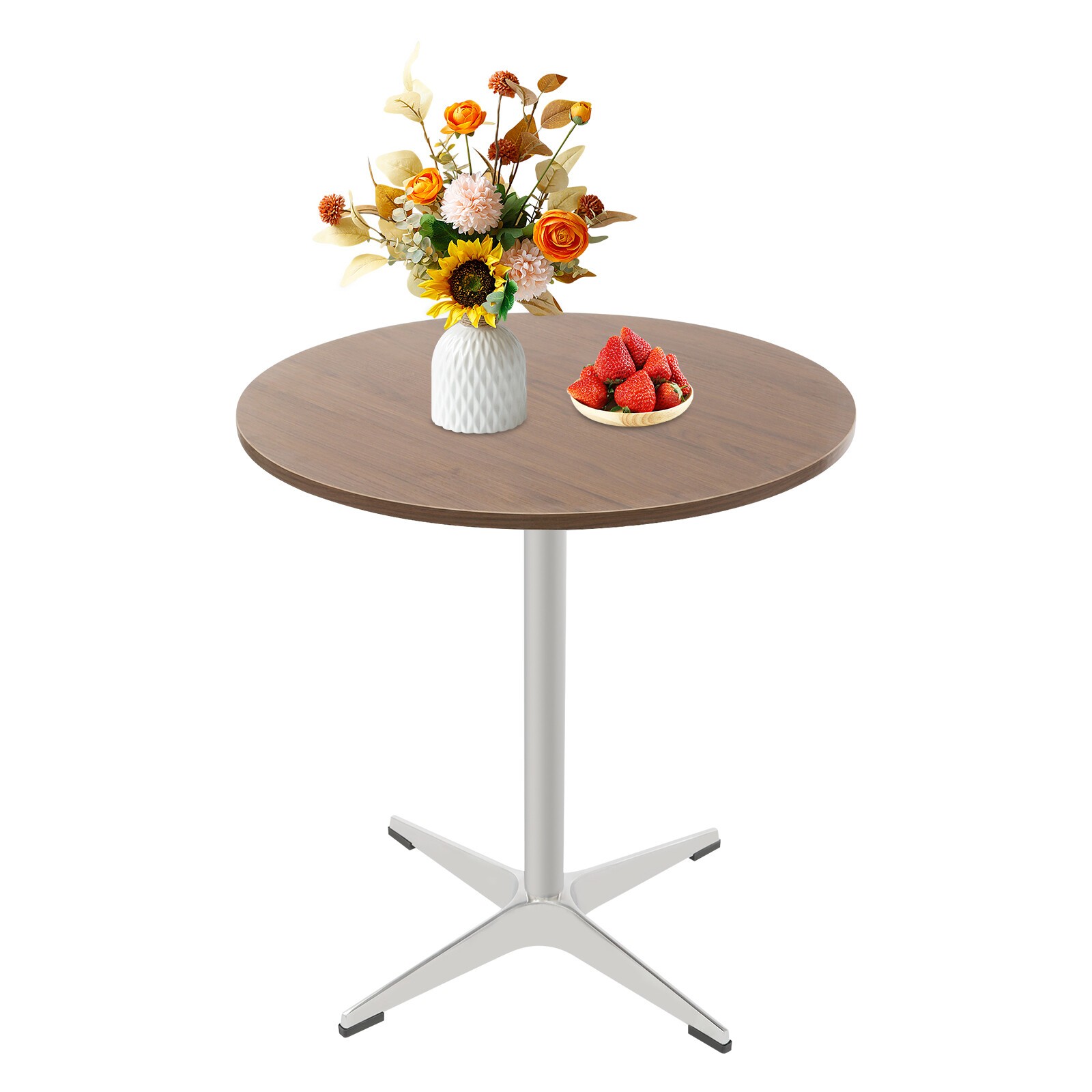 Round Dining Table, Space Saving Dinner Table, Rustic Dining Table
