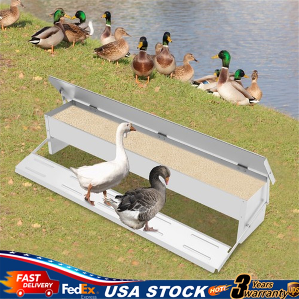 10kg Automatic Chicken Feeder Poultry Trough Auto Treadle Automatic Feeding