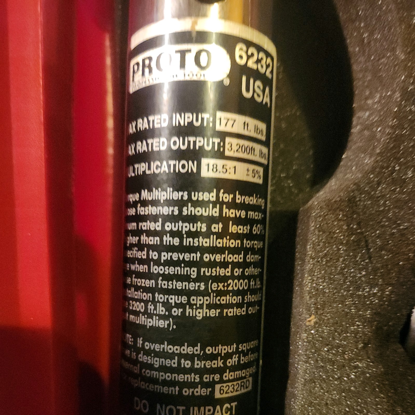 Proto 3200 ft-lbs Torque Multiplier J6232