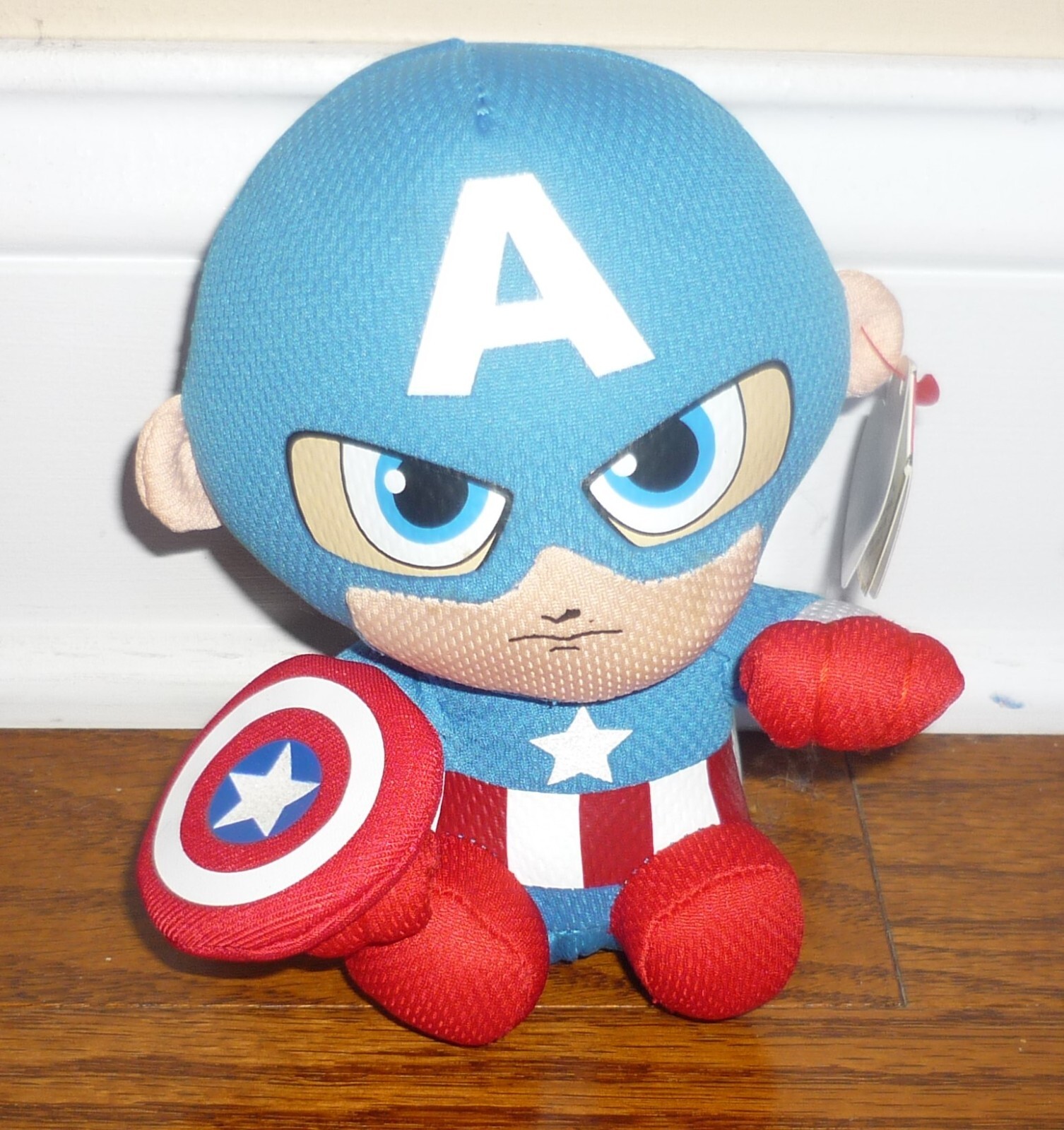 Captain America Beanie Babie TY company, 2019, Marvel Comics, 6 inches tall