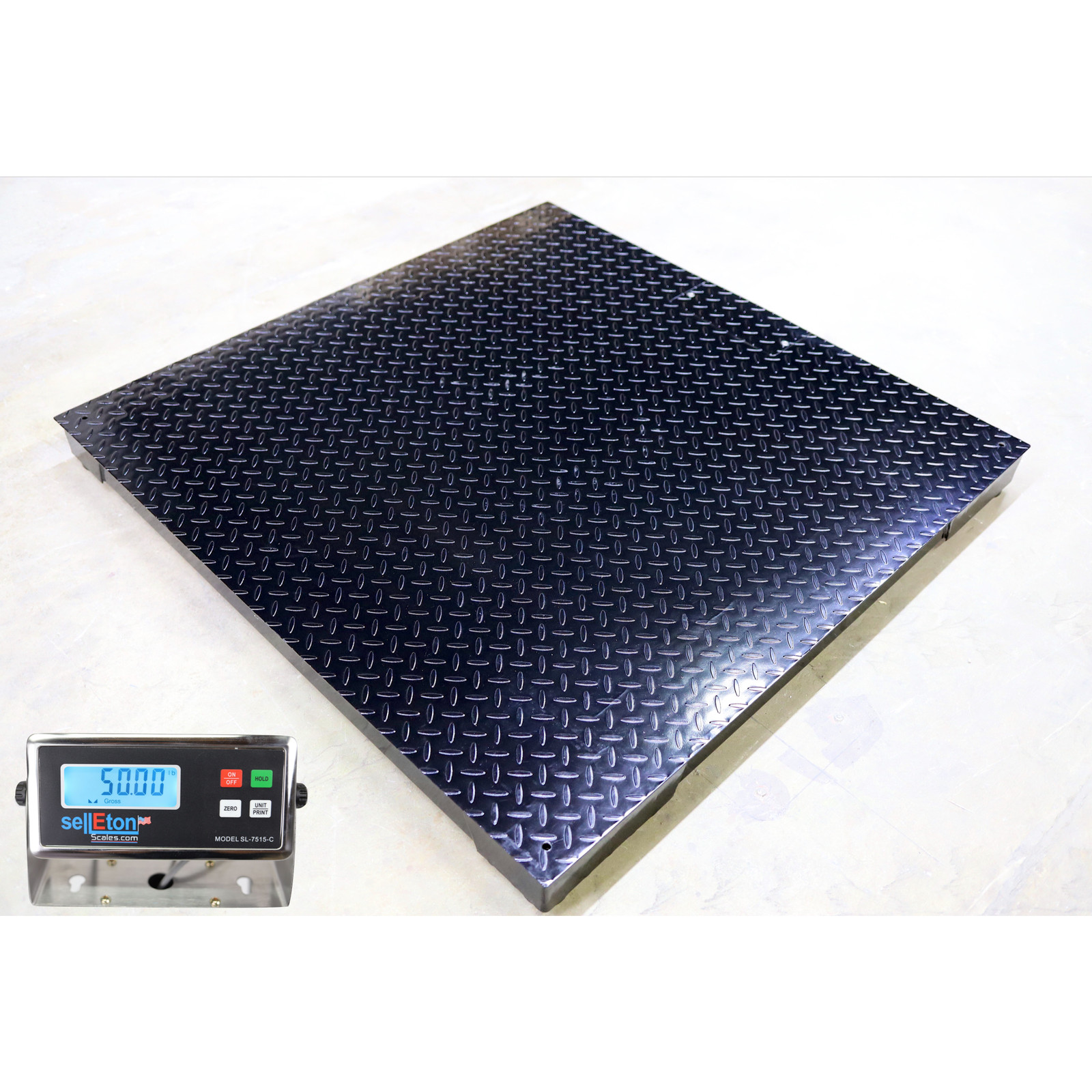 Floor Scale/Size Warehouse 15’ Load Cell 40” x 40” 1000 lb x 0.2 lb