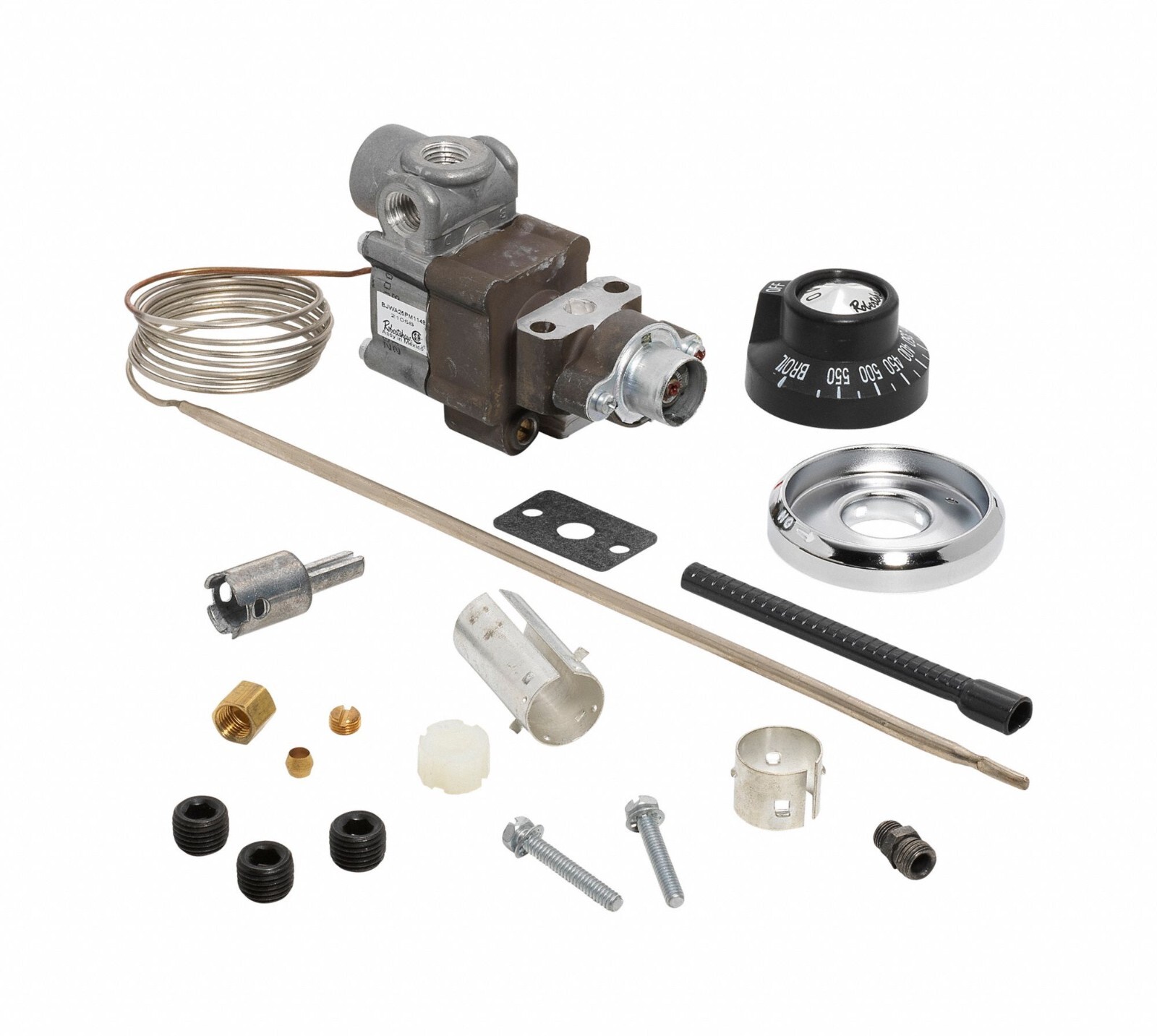Robertshaw 4350-027  Oven Thermostat Kit, 250-550 deg Fahrenheit, 48" Capillary