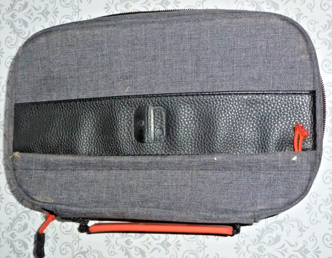 Nintendo Switch PDP Gaming Soft Carrying Case Travel Bag Gray Red