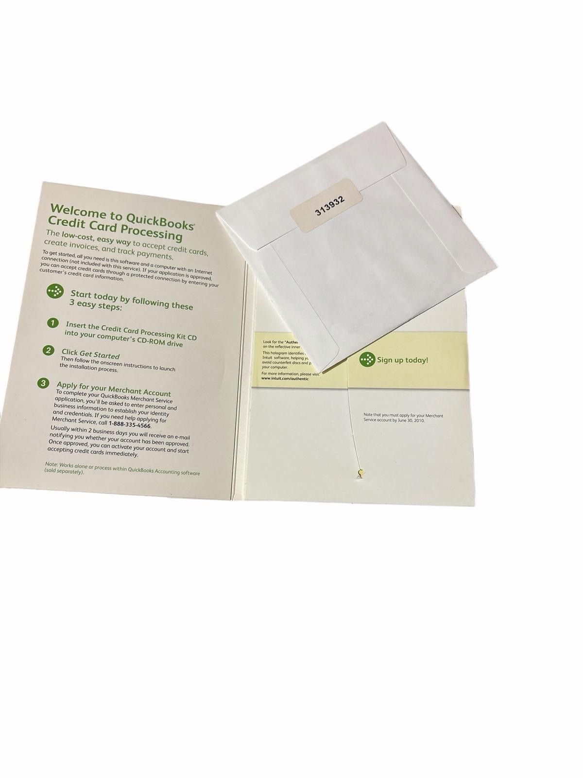 QuickBooks Credit Card Processing Kit NEW Sealed Intuit CD Complete