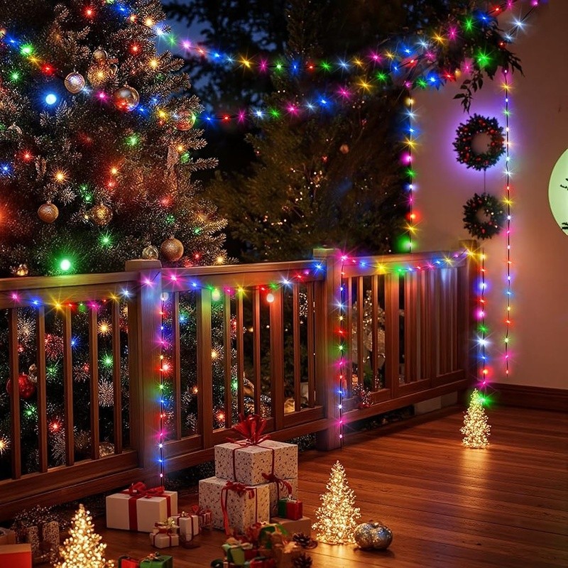 394FT LED Fairy String Lights 1200 Multicolor 8 Modes Remote Waterproof Timer US