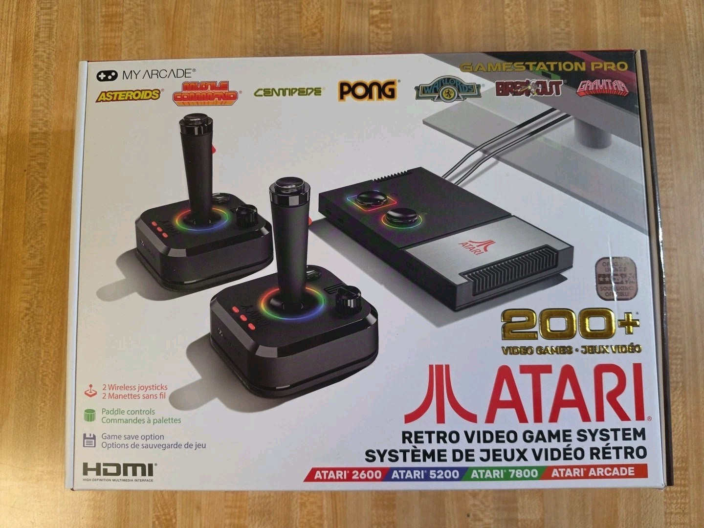 My Arcade Atari GameStation Pro HDMI Console Games 7000 - 2 Wireless Controllers
