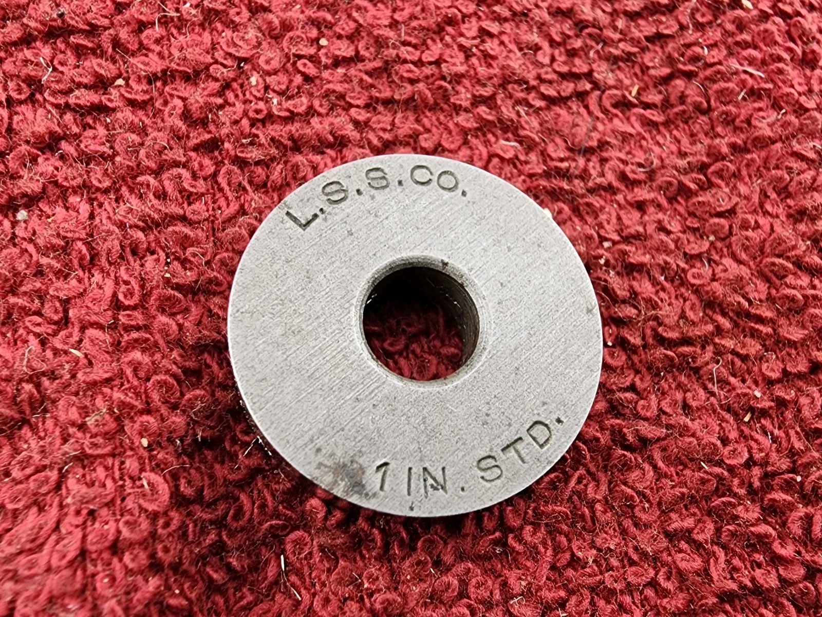 Vintage L.S.S. STARRETT Round 1" Micrometer Standard #1