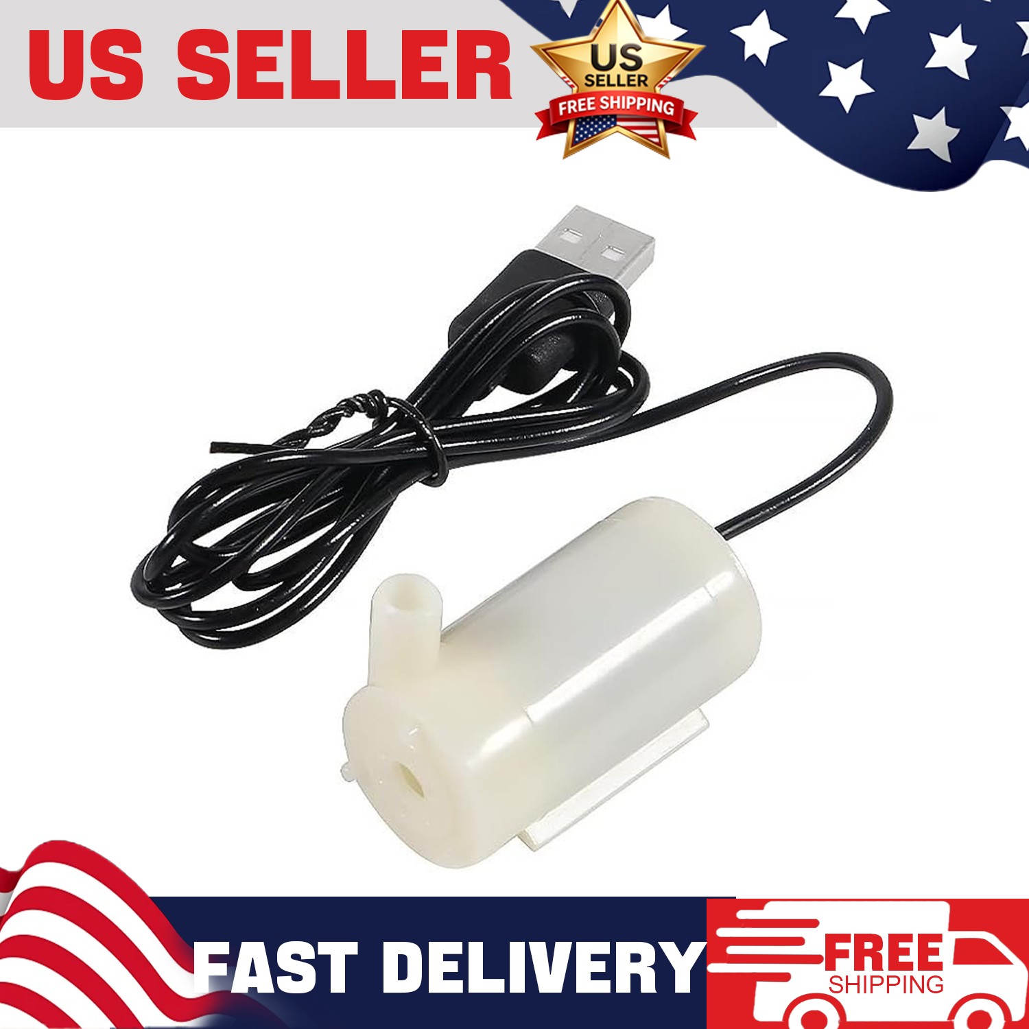 1Pcs Micro Submersible Pump DC 3-5V USB Mini Water Pump for Aquariums Fish Tank