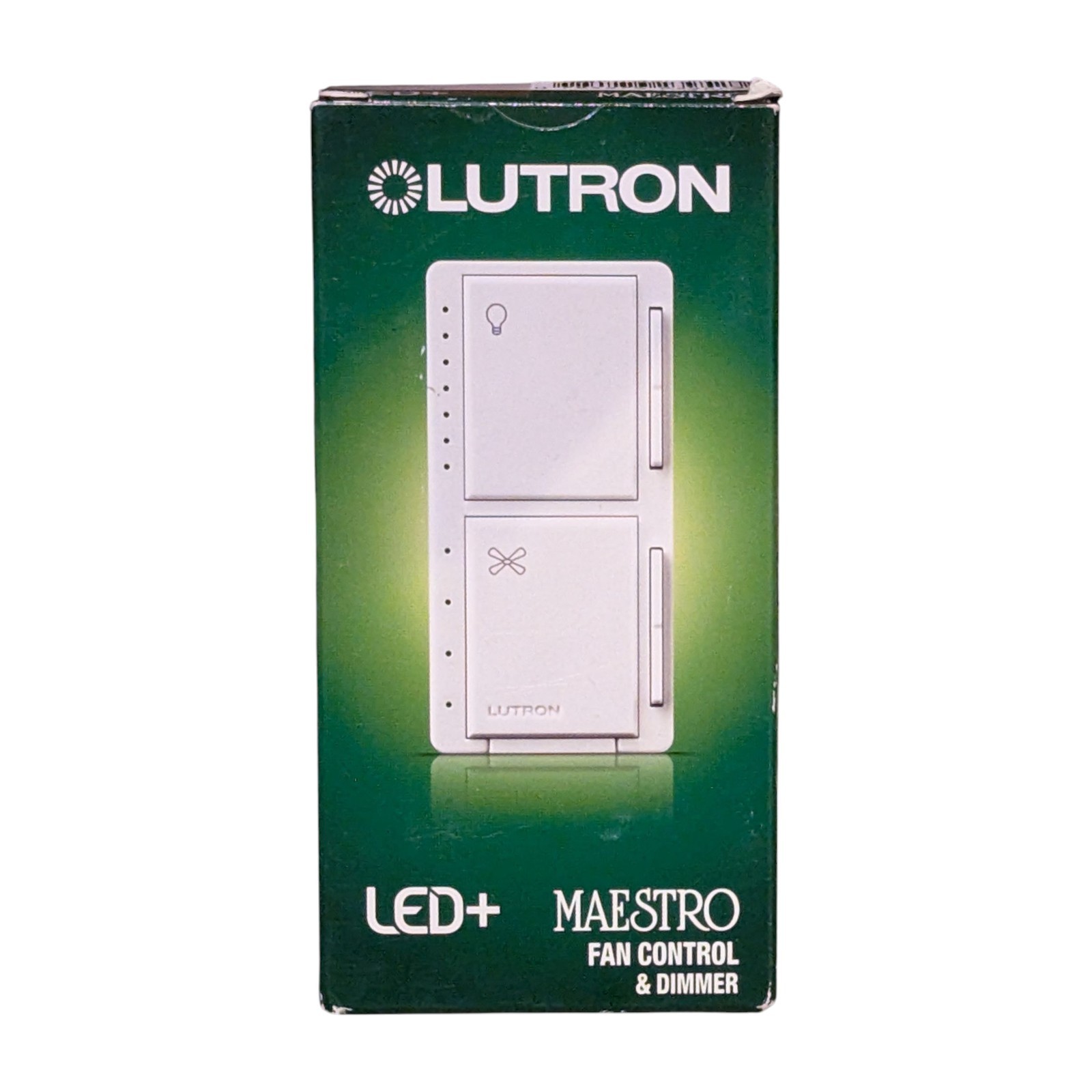 Lutron Maestro Fan Control & Light Dimmer LED Single Pole MACL-LFQH-WH White NEW