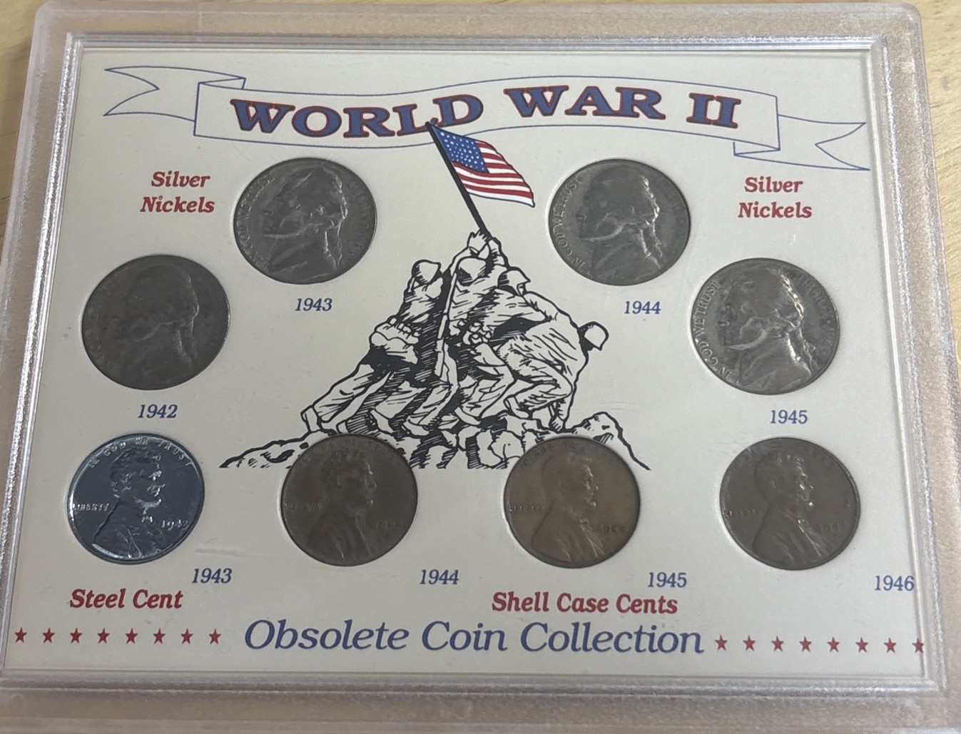 World War II Obsolete Coin Collection 8 Coins United States 35% Silver Nickels