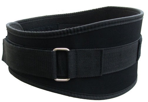 6" Nylon Weight Lifting Belt for Exercise and Fitness Gym BLACK or BLUE