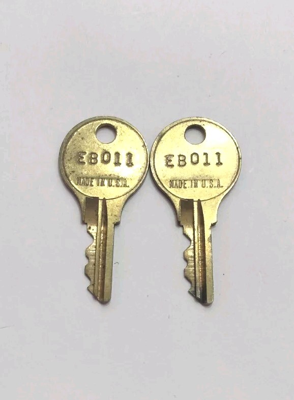 Pair of Vtg LORI CORP KEY #EB011 SOUTHINGTON, CONN., MADE IN USA, Incl. Free S&H