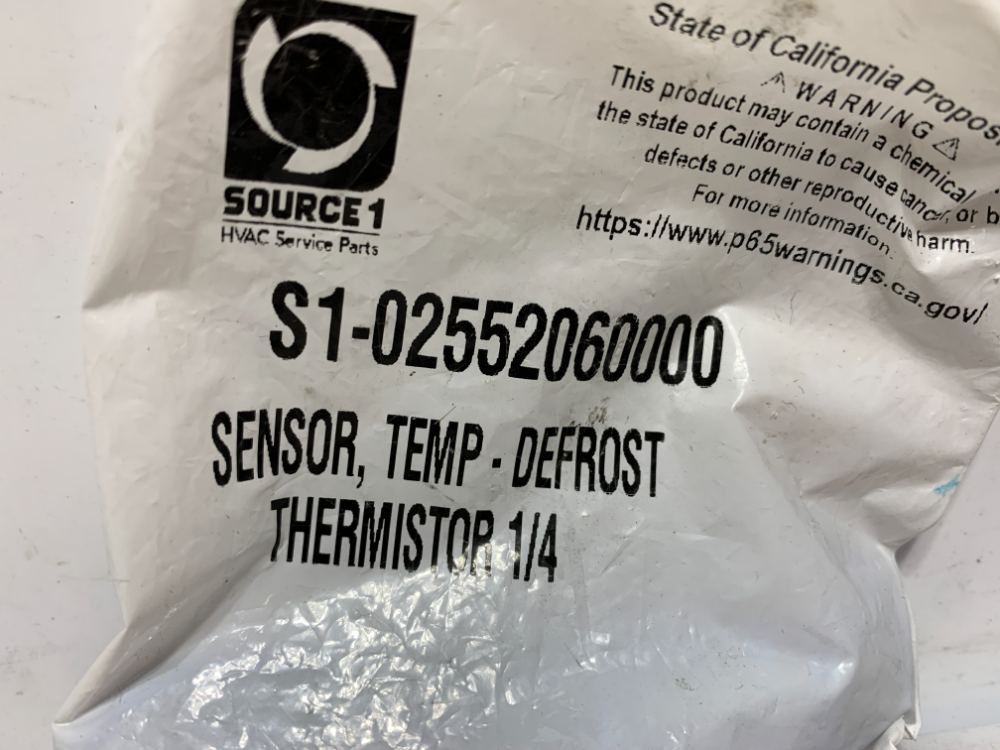 Source 1 S1-02552060000 Sensor Temp Defrost Thermistor 1/4"
