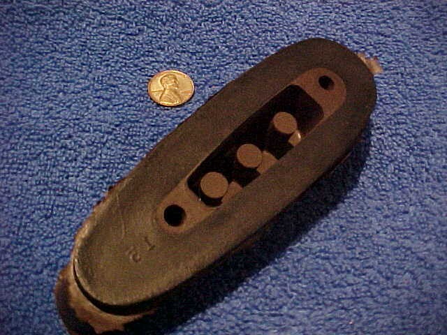Vintage Factory Remington Buttpad Brown Rubber Rifle Shotgun Recoil Pad kmCc