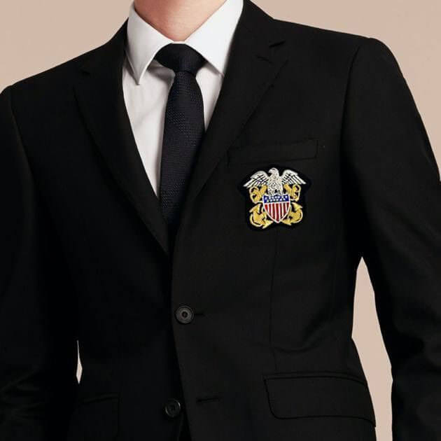 USN Officer Crest Badge