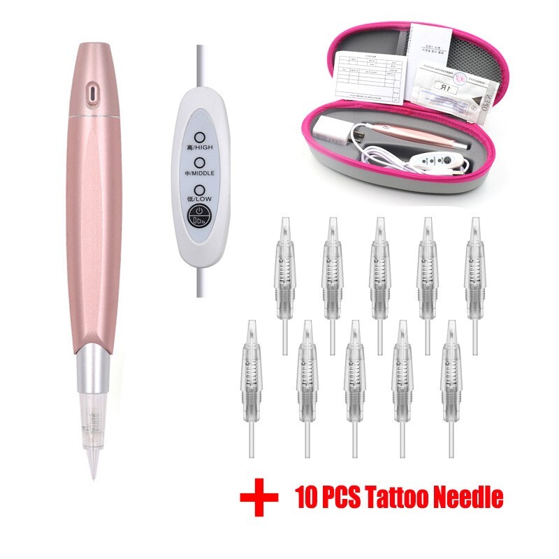 Makeup Tattoo Machine Pen Semi Microblading Pen For Eyebrow Lips Eyelilner PMU