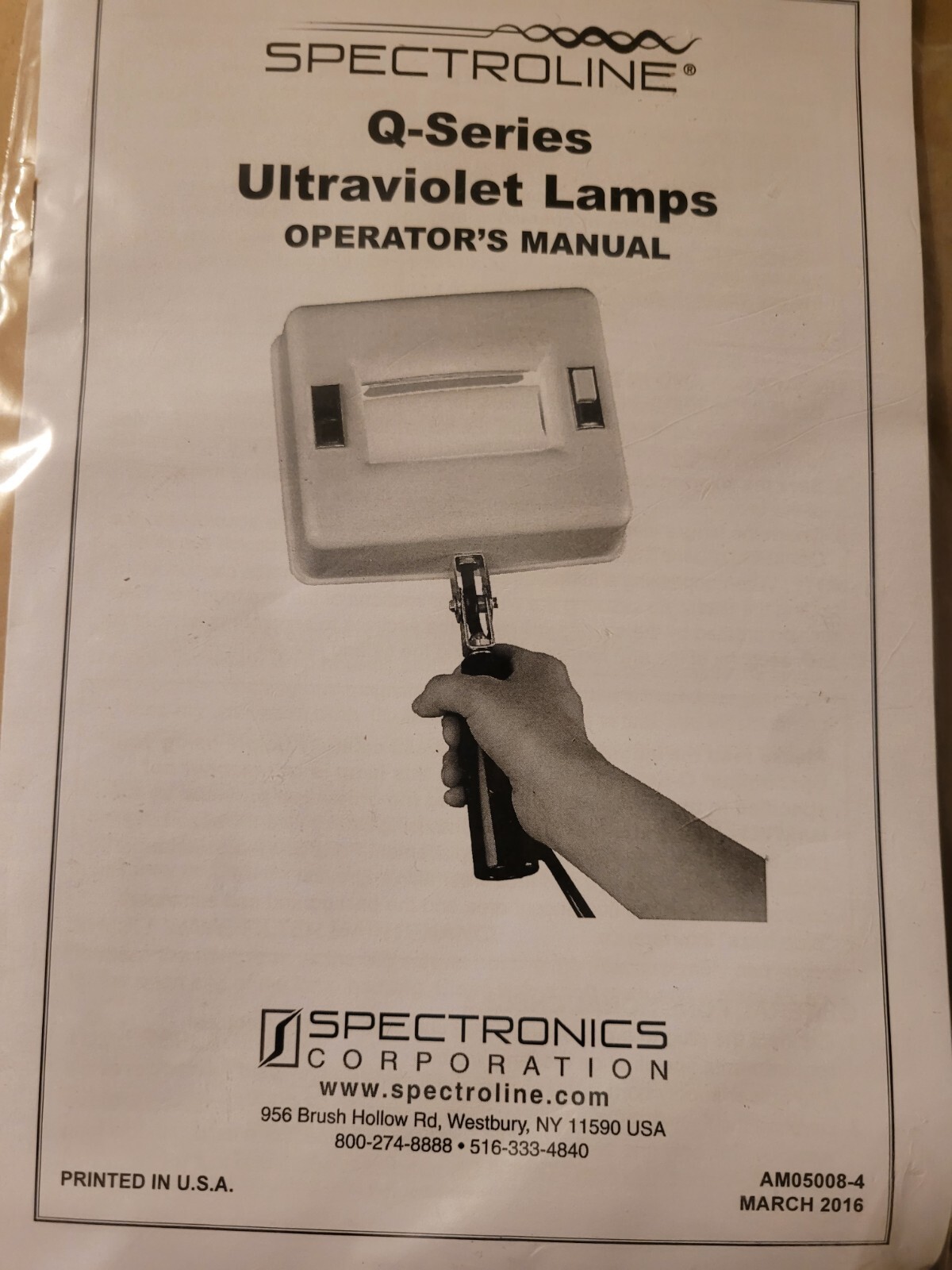 Spectroline Q-Series Ultraviolet Light Lamp