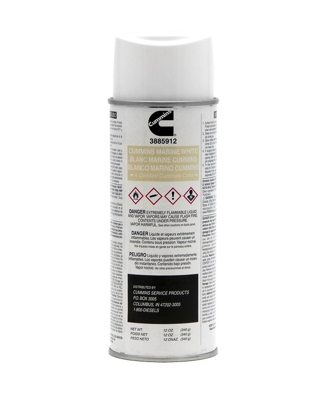 Cummins 3885912 Marine White Paint, CASE OF 6