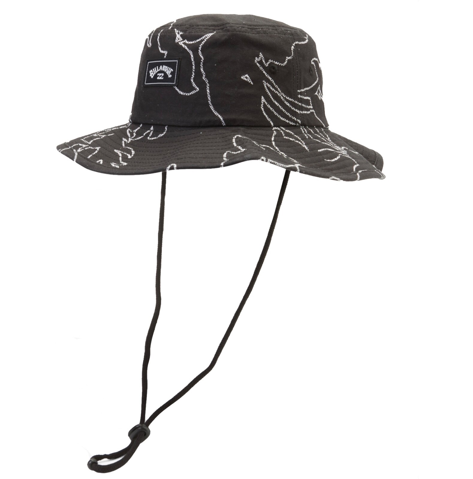 New Billabong Big John Print Surf Safari Black Boonie Mens Hat RHTBBL-92