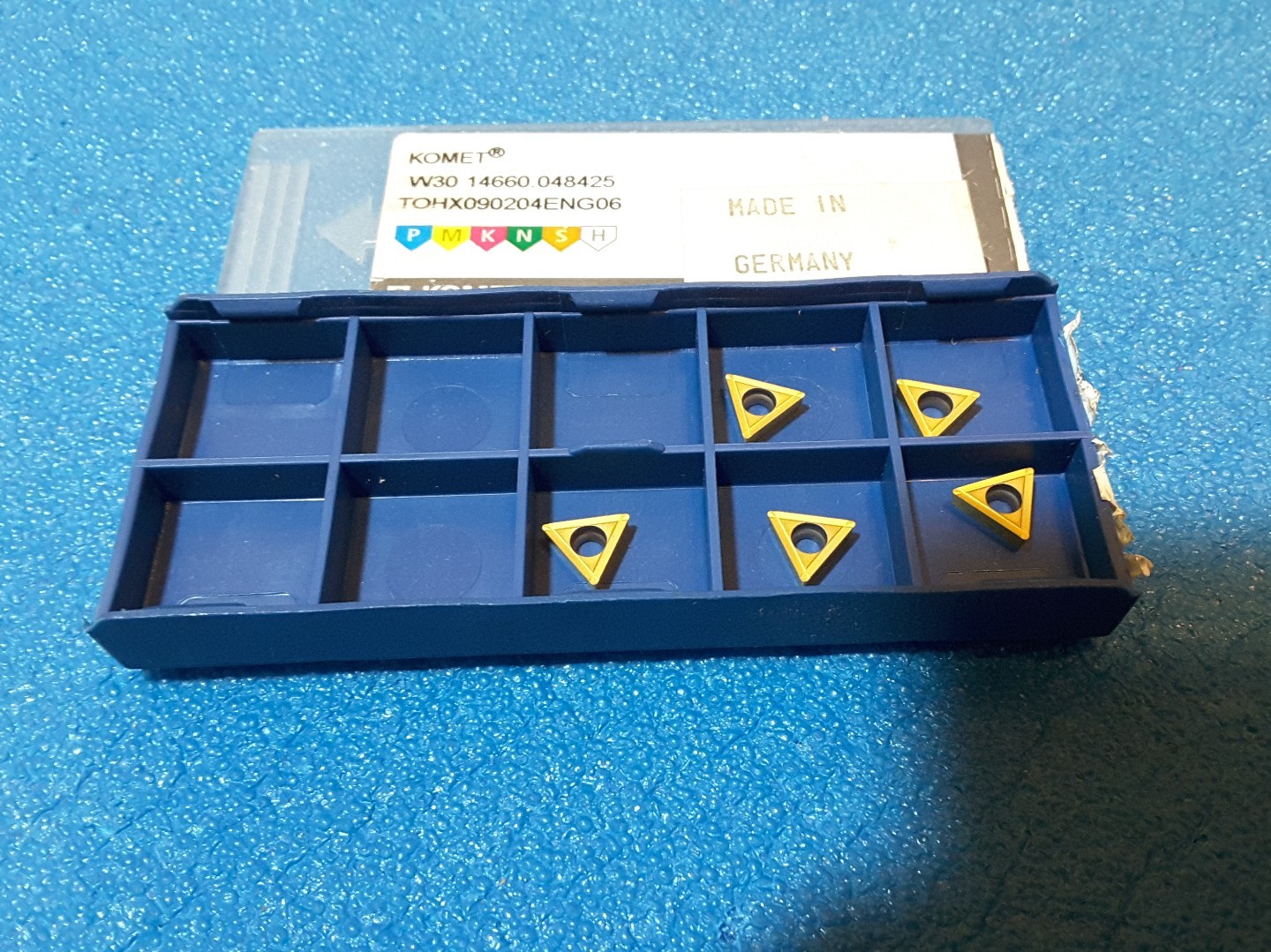 KOMET  W30 14660.048425  CARBIDE  INSERTS , 5 PCS
