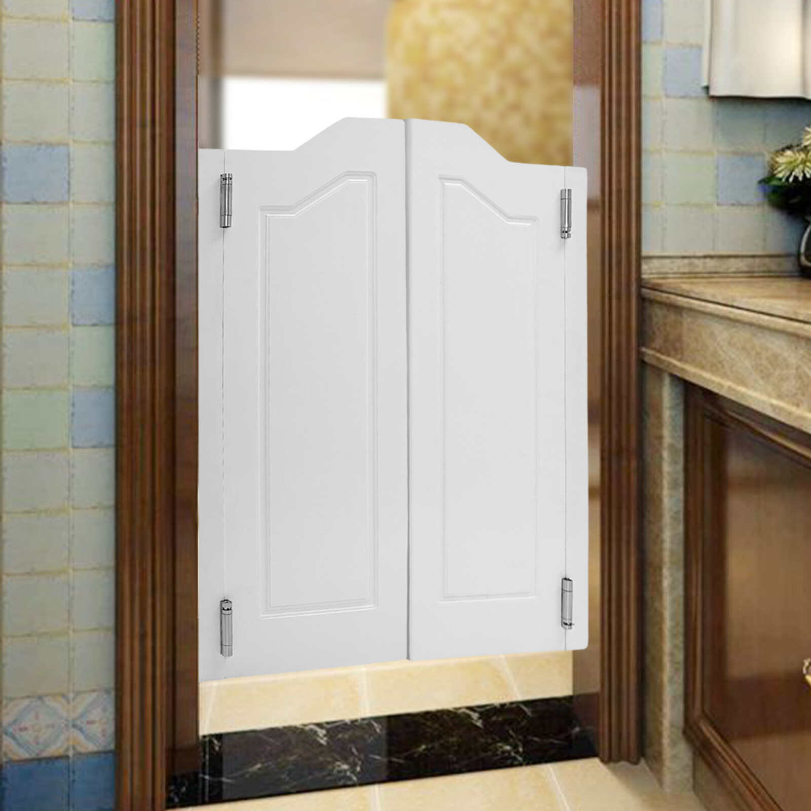 Coffee Doors Half Doors For Doorway Partition Door Wood Counter Doors 1 Pair