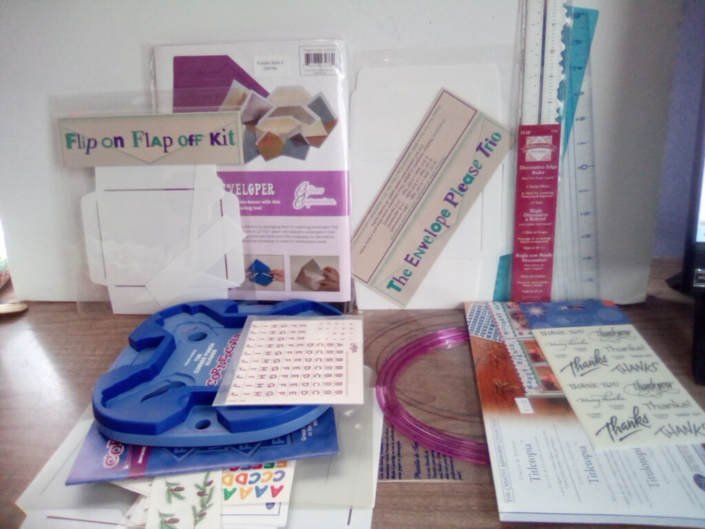 Big Scrapbooking  Lot Decorative Ruler Envelope Templates Stickers  & New Items