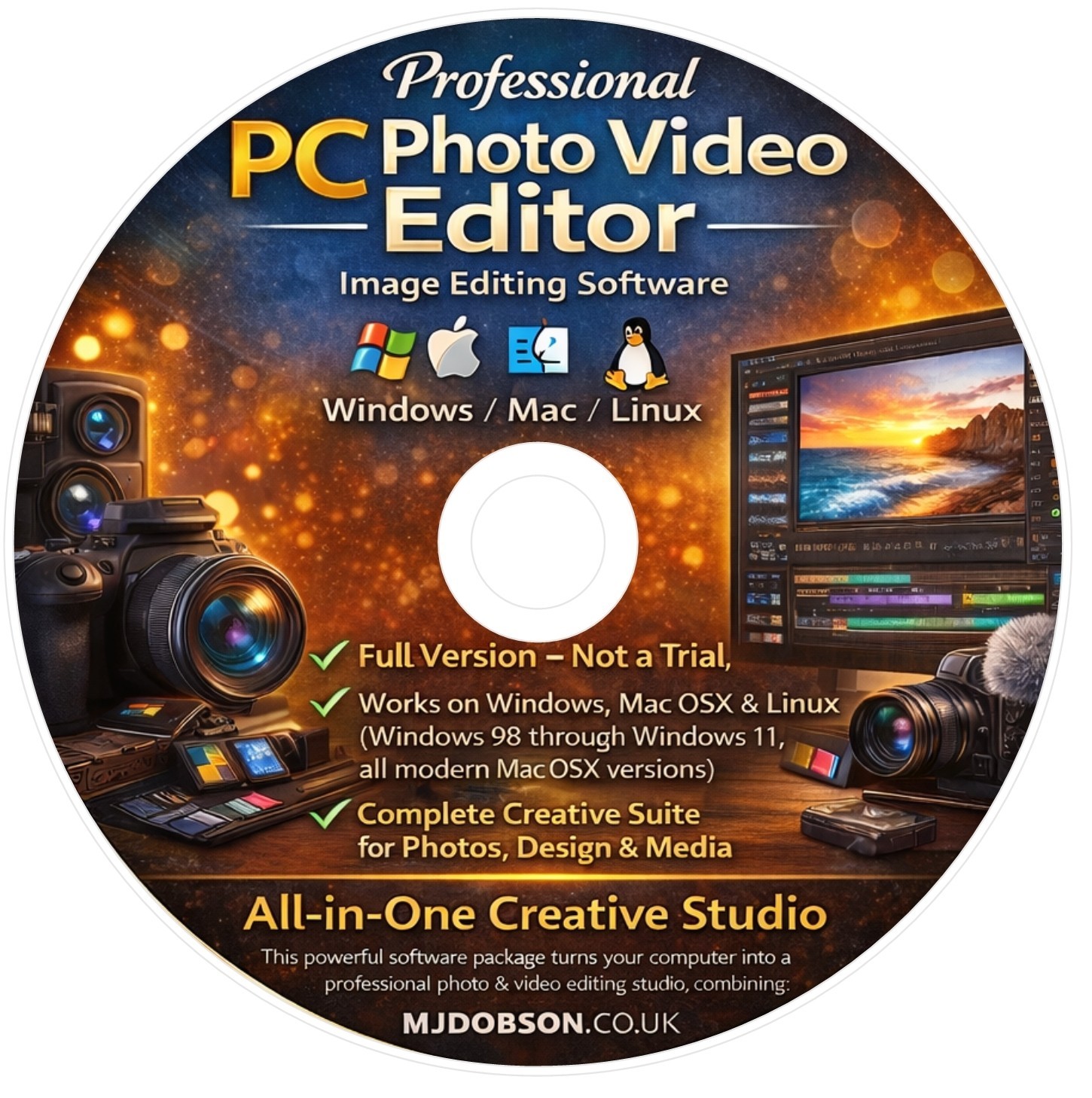 Photo Video Film Editor Software – Professional Image Editing PC DVD