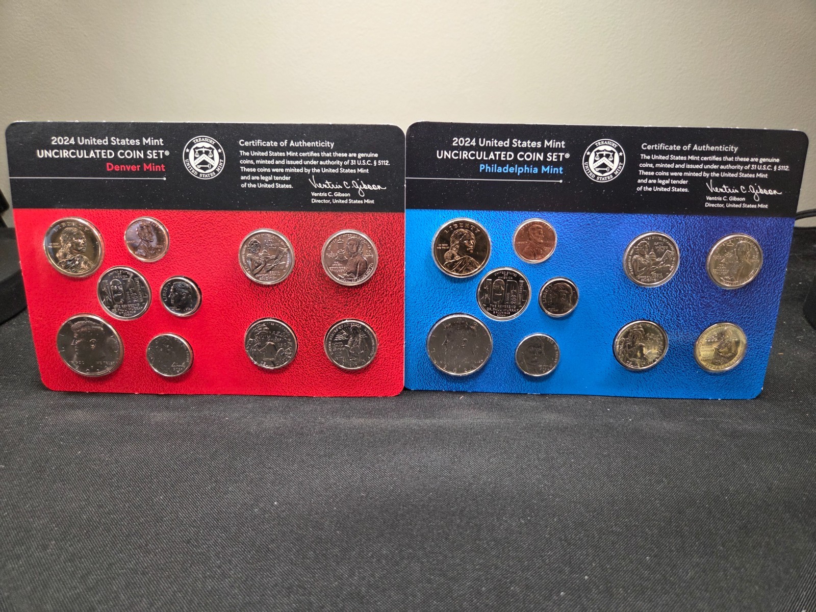 2024 P & D  US Mint Uncirculated Set  20 Coins OGP/COA
