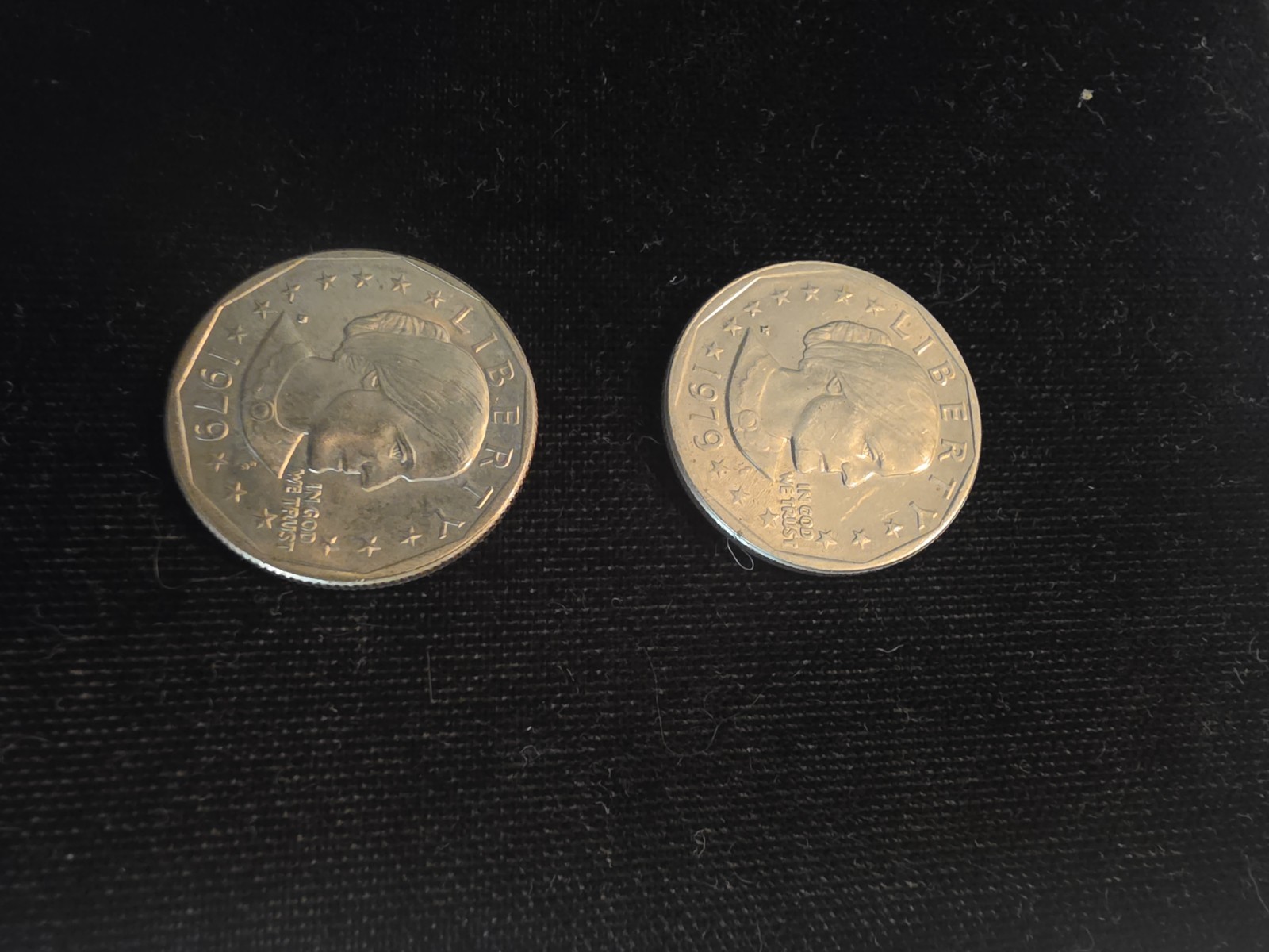 1979-P $1 Sacagawea Dollar Lot of 2 US Coins, Business Strike Philadelphia