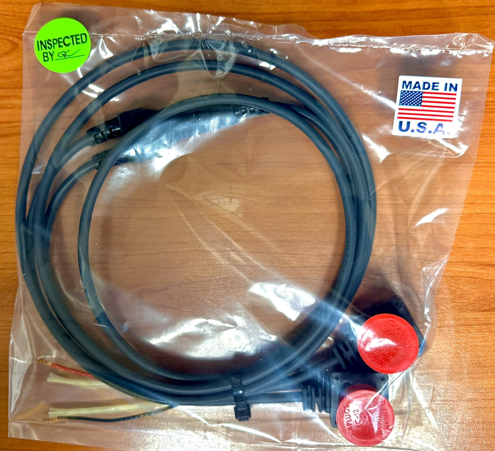 New US-Made SPLITTER CABLE for BA5590 BB2590 ASIP Battery 24V 48" 18AWG Urethane