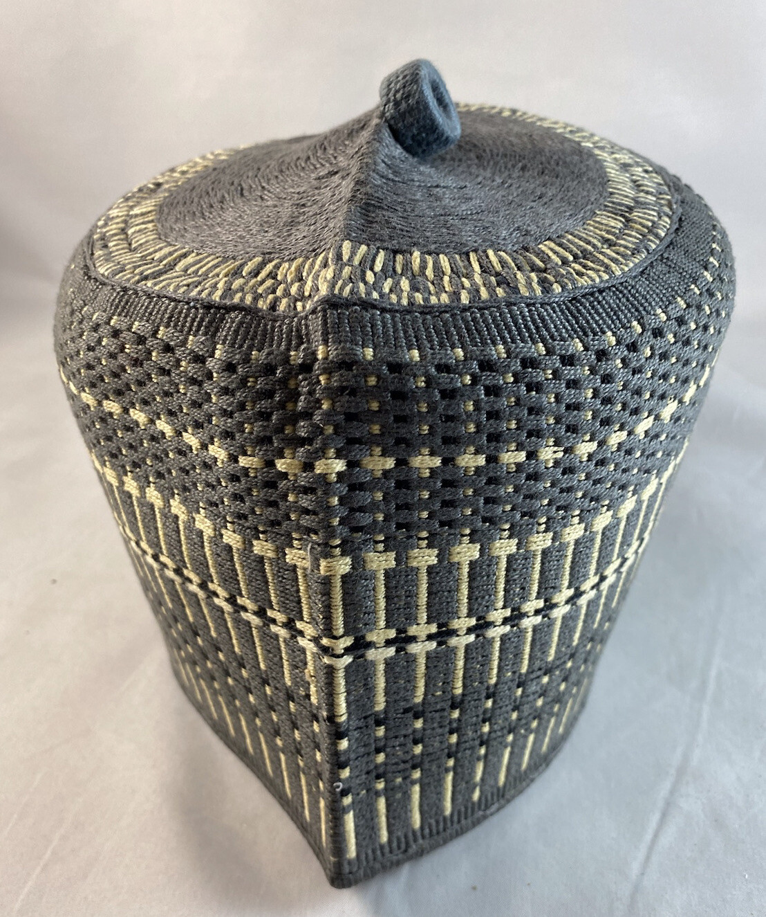 Authentic African Native Made Hausa/Fulani Fila/ Kufi Hat ~ 23”