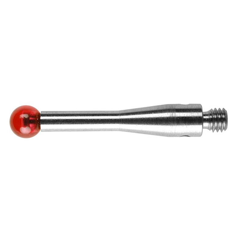 M3 Thread CMM Styli 4.0mm Ruby Ball Stainless Steel Stem L21mm for A-5000-7606